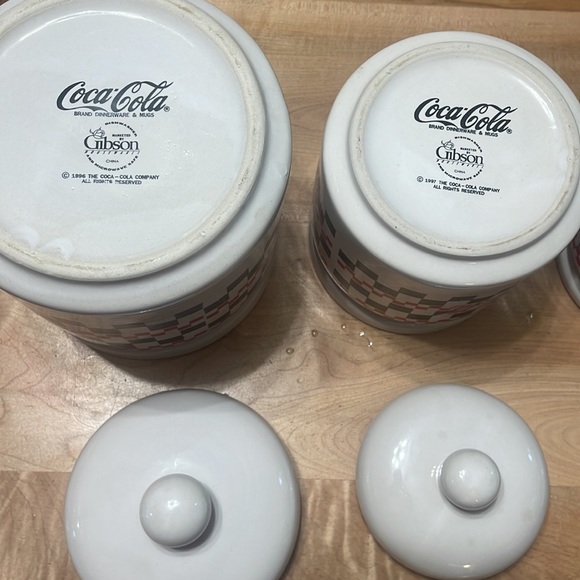 Coca-Cola ceramic canisters - Picture 9 of 10